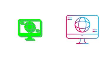 Monitor Icon Design vector
