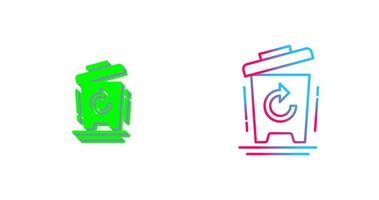 Bin Icon Design vector