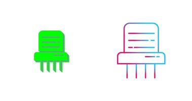 Paper Shredder Icon Design vector