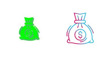 Money Bag Icon Design vector