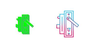 Door Handle Icon Design vector