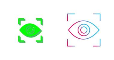 Eye Scan Icon Design vector