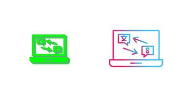 Translator Icon Design vector