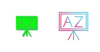 From A To Z Icon Design vector