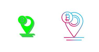 Bitcoin Placeholder Icon Design vector