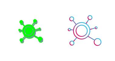 Molecule Icon Design vector