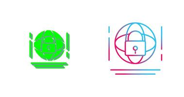 Internet Security Icon Design vector