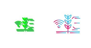 Smart Farm Icon Design vector