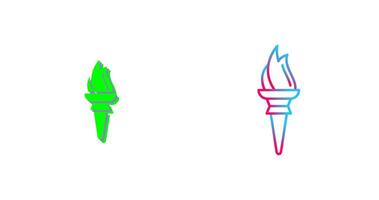 Torch Icon Design vector