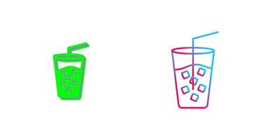 Cold Drink Icon Design vector