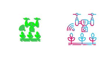 Smart Farm Icon Design vector