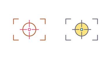 Unique Focus Horizontal Icon Design vector