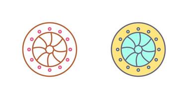 Unique Optical Diaphram Icon Design vector