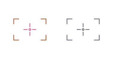 Unique Focus Icon Design vector