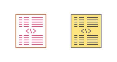 Piece of Code Icon Design vector