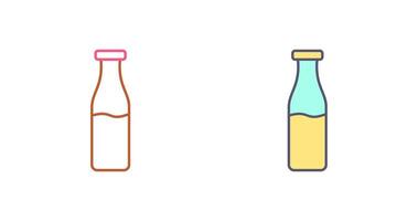 Milk Bottle Icon Design vector