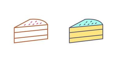 Cake Slice Icon Design vector