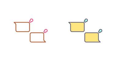 Unique Chatting Icon Design vector