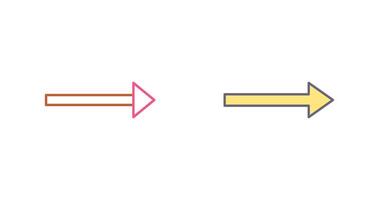 Unique Right Arrow Icon Design vector