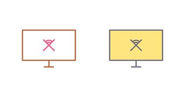 Unique Disconnected Network Icon Design vector