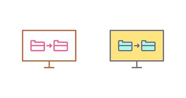 Unique File Sharing Icon Design vector