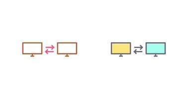 Unique Sharing Systems Icon Design vector