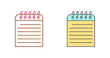 Unique Note Icon Design vector
