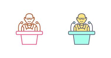 Unique Lecture Icon Design vector