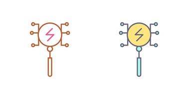 Unique Intelligent Search Icon Design vector