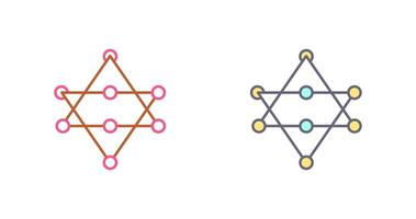 Unique Networks Icon Design vector