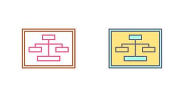 Unique Seo Structure Icon Design vector