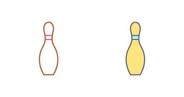 Unique Bowling Pin Icon Design vector