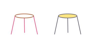 Unique Stool Icon Design vector