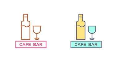 Unique Drinks Cafe Icon Design vector