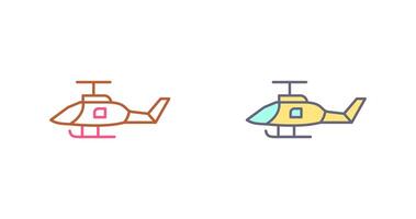 Military Helicopter Icon Design vector