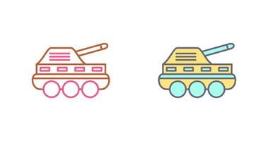 infantería tanque icono diseño vector