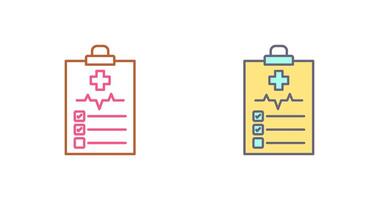 Medical History Icon Design vector