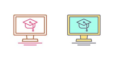 Online Course Icon Design vector