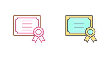 Certificate Icon Design vector
