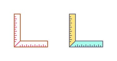 square Ruler Icon Design vector