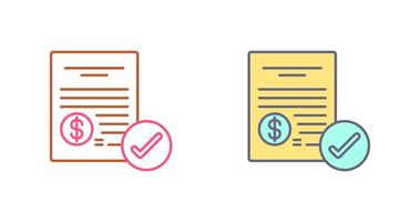 Paid Icon Design vector