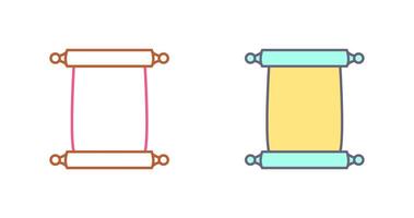 Scroll of Paper Icon Design vector