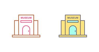 Museum Building Icon Design vector