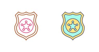 Police shield Icon Design vector