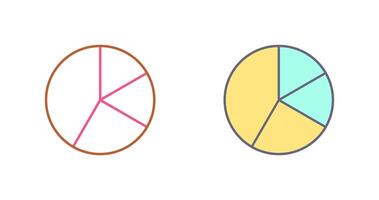 Pie Chart Icon Design vector