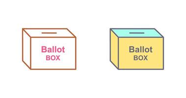 Ballot Box Icon Design vector