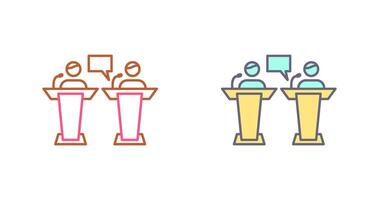 Debate Icon Design vector