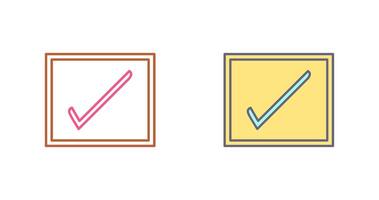 Checkbox Icon Design vector