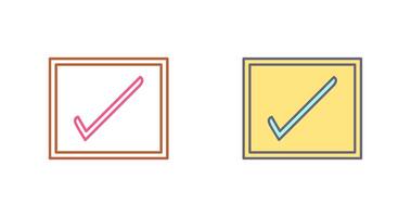 Checkbox Icon Design vector