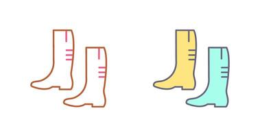 jardinería botas icono diseño vector